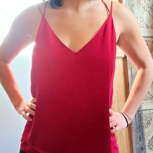 Polyester Spaghetti Strap Blouse